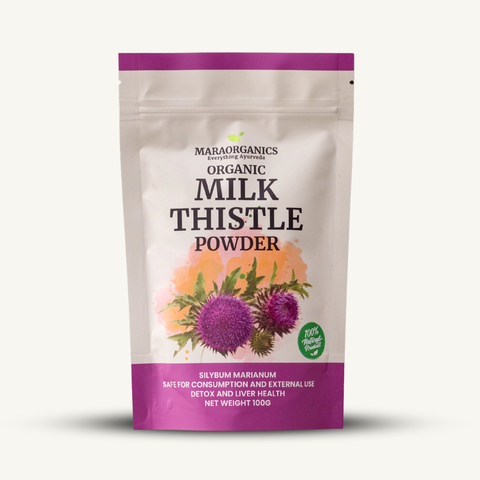 Milk-Thistle-Powder-100G-Supports natural liver detoxification processes -By Mara Organics