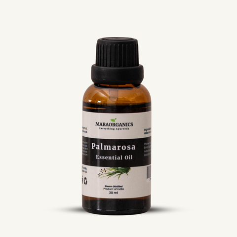 Palmarosa-Essential-Oil-30Ml Balances oily or acne-prone skin- By Mara Organics