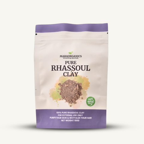 Rhassoul-Clay-Morrocan-100G Deeply cleanses pores and removes impurities- By Mara Organics