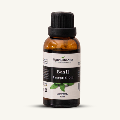 Basil-Essential-Oil 30Ml Refreshes the mind and enhances focus, By Mara Organics