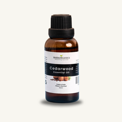 Cedarwood-Essential-Oil 30Ml clarify oily or acne-prone skin- By Mara Organics