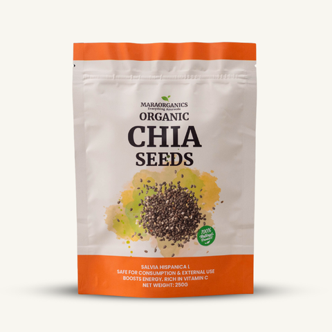Chia-Seeds 250G Chia Seeds Are Tiny, Nutrient Dense- By Mara Organics