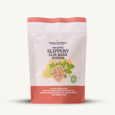Slippery-Elm-Powder 100G-(Premium)  Slippery Elm Powder: Soothe Digest By Mara Organics
