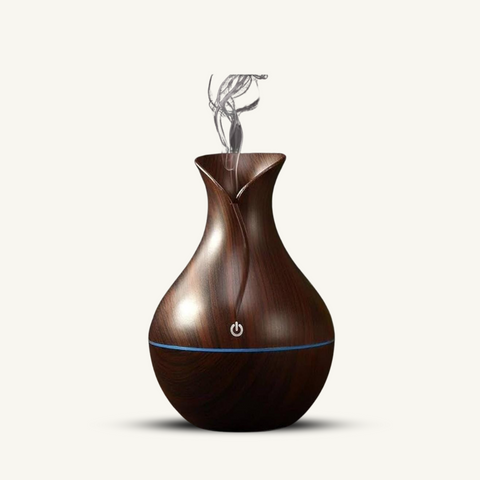 Ultrasonic-Aroma-Air-Humidifier Dark-Brown  Ultrasonic Aroma Air Humidifier  By Mara Organics