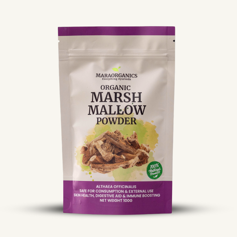 Marshmallow-Root-Powder-100G  supports gut health -By Mara Organics