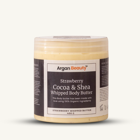 Strawberry-Cocoa-&-Shea-Whipped-Body-Butter 275G-Deep Moisture- By Mara Organics