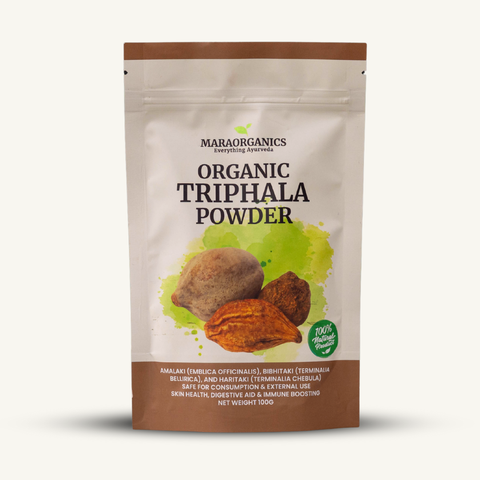Triphala-Powder-100G -detoxifies the gastrointestinal tract -By Mara Organics