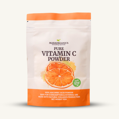 Vitamin-C-Powder-50G - Vitamin C Powder: Boost Immunity, Brightens dull skin and evens out skin tone -By Mara Organics