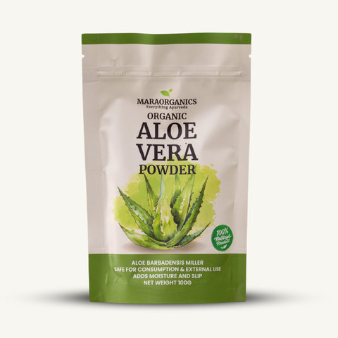 Aloe-Vera-Powder 100G  Moisturizes dry scalp, By Mara Organics
