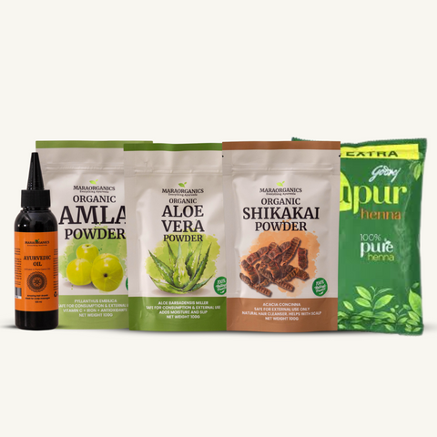 Ayurvedic-Starters-Kit-With-Shikakai Large  Mara'S Ayurvedic Starter'S Kit By Mara Organics