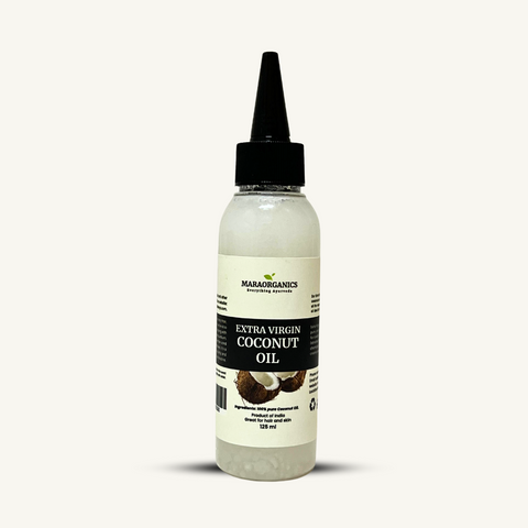 Coconut-Oil-Extra-Virgin 125Ml  Conditions and softens hair- By Mara Organics